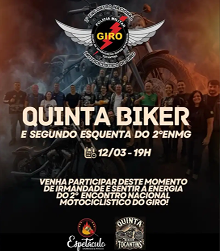 Quinta Biker e Segundo Esquenta do 2º ENMG