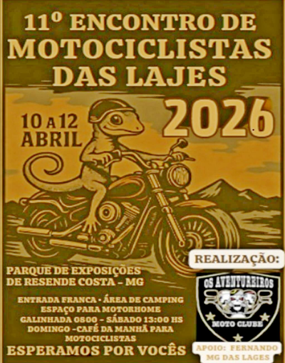 11º Encontro Nacional de Motociclistas das Lajes – Resende Costa – MG