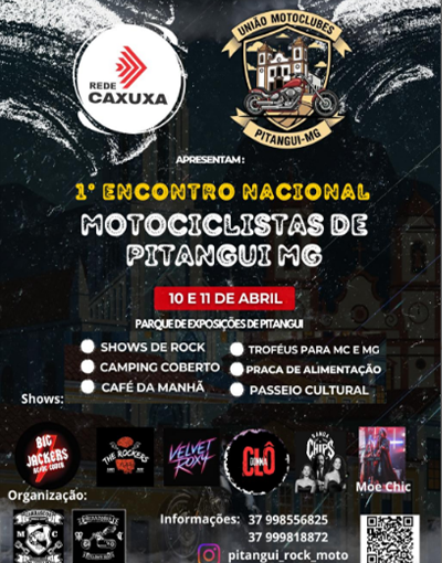 1° Encontro Nacional de Motociclistas de Pitangui – MG