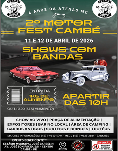2º Motor Fest Cambé -Paraná –  4 Anos do Atenas Motoclube