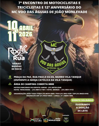 7° Enc. de Motociclistas e Triciclistas e 12° Aniv. do MC Voo das Águias- João Monlevade MG