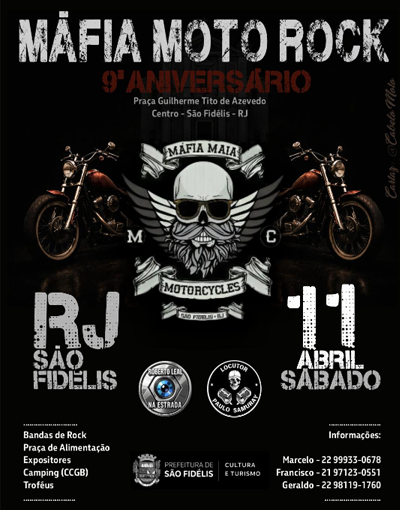 Máfia Moto Rock e 9° Aniversário – São Fidélis RJ